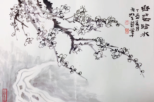 书法-“墨韵禅心”虞立新书法作品展在湖北武汉嘉宝美术馆举行