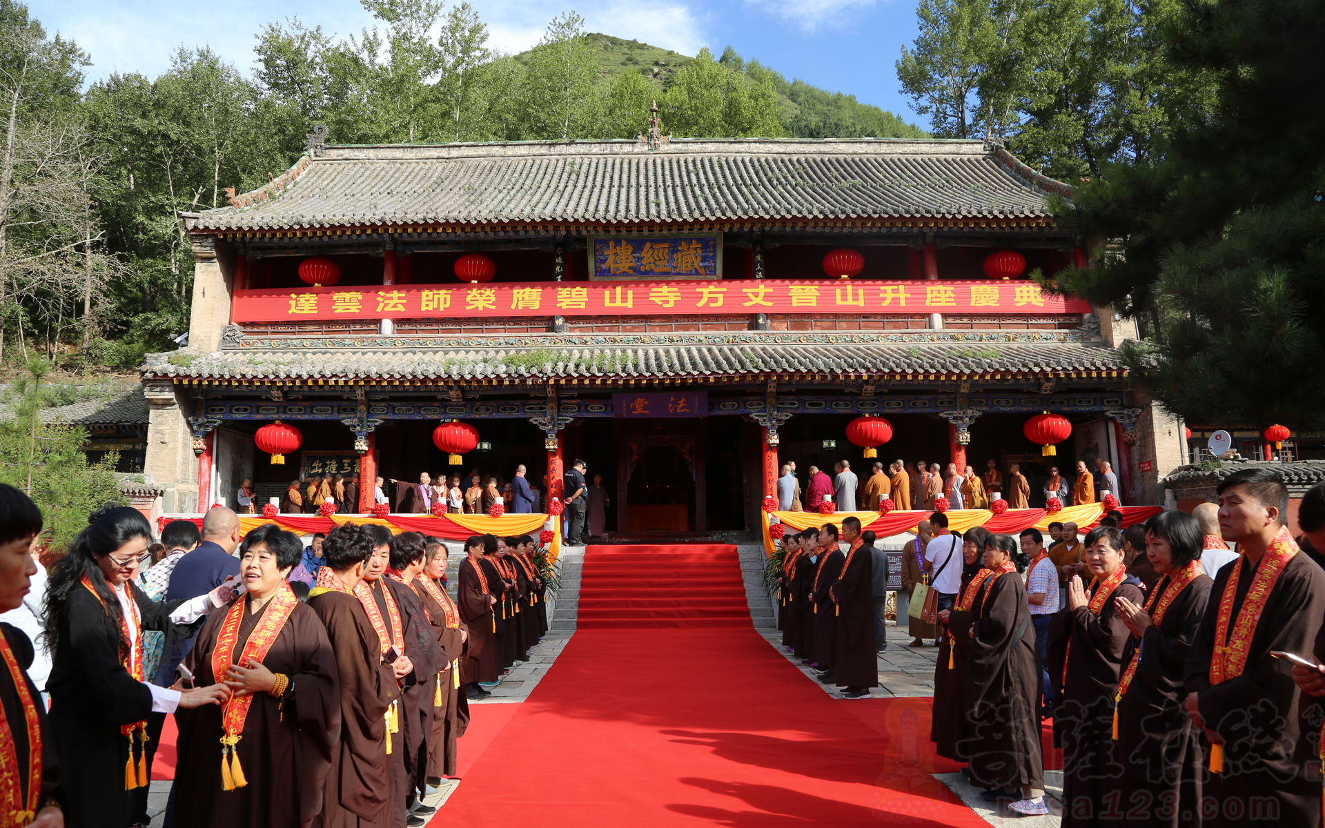 【高清圖集】宗風有繼 達雲法師榮膺五臺山碧山寺方