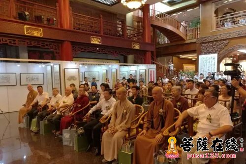 书画-果光法师书画作品展在什刹海书院举行 旨在弘扬中华文化