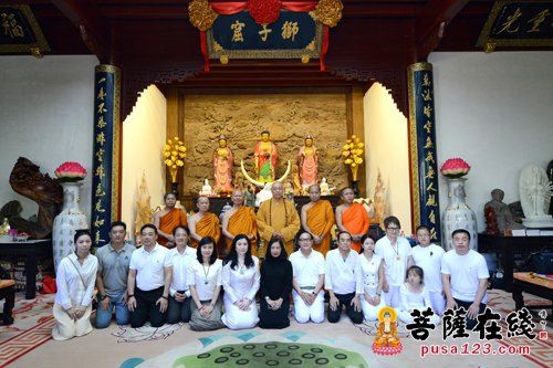 佛教-佛教教育无国界 泰国拍蓬美提长老参访普陀山