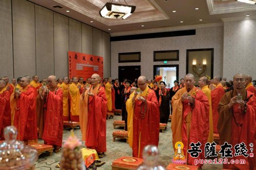 佛教-美国加州妙觉寺隆重举行建寺20周年庆典法会