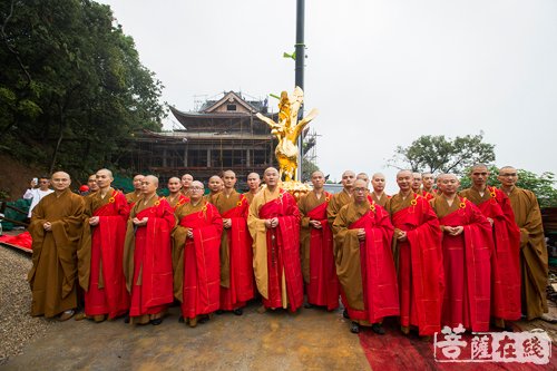 法华寺-湖州法华寺举办真身殿结顶暨金色铜雀安奉典礼