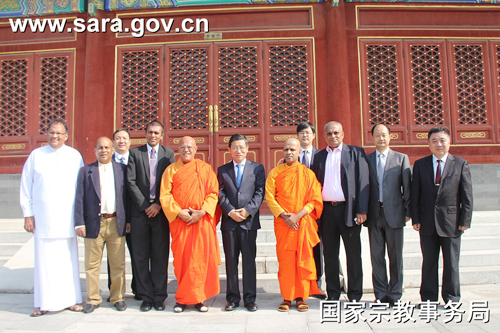 佛教-蒋坚永会见斯里兰卡大菩提协会主席乌帕提萨长老