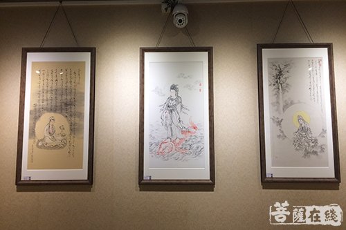 文殊院-广结善缘 文殊院青年佛学会举行“翰墨禅心”书画义卖展