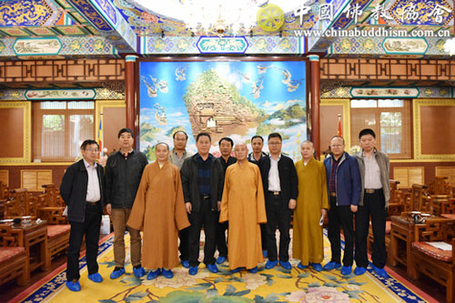 中国佛教协会-陕西省宗教事务局李晓建副局长一行访问中国佛教协会
