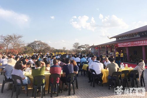 佛教-中国佛教走出国门 非洲龙泉博华寺综合大楼开工