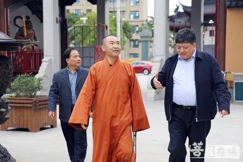 宁国-徐汇区统战部副部长王云华一行莅临上海宁国禅寺