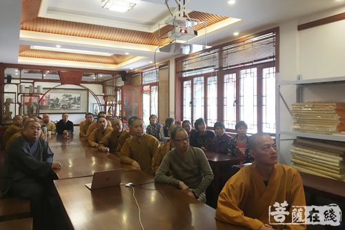 报国寺-上海报国寺组织寺院僧众观看十九大开幕盛况