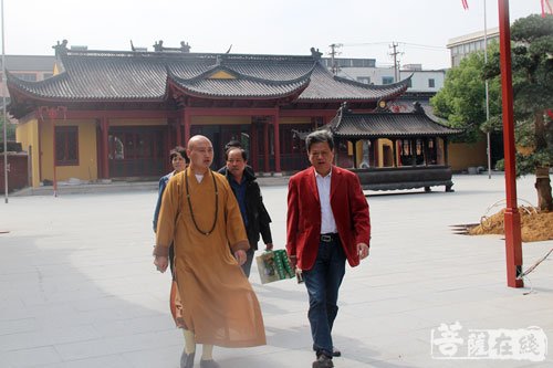佛教-安徽省天长市人大原主任夏文尉一行赴绍兴安康寺考察