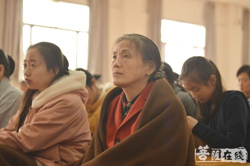 佛教-山东博山正觉寺僧俗二众学习党的十九大报告
