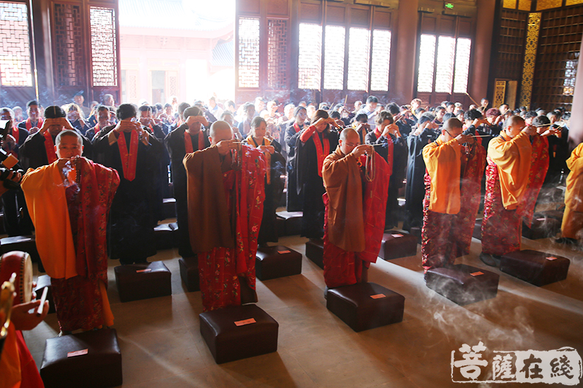 【高清图集】千佛护佑 上海隆庆寺举行灵山宝殿千佛安座祈福法会