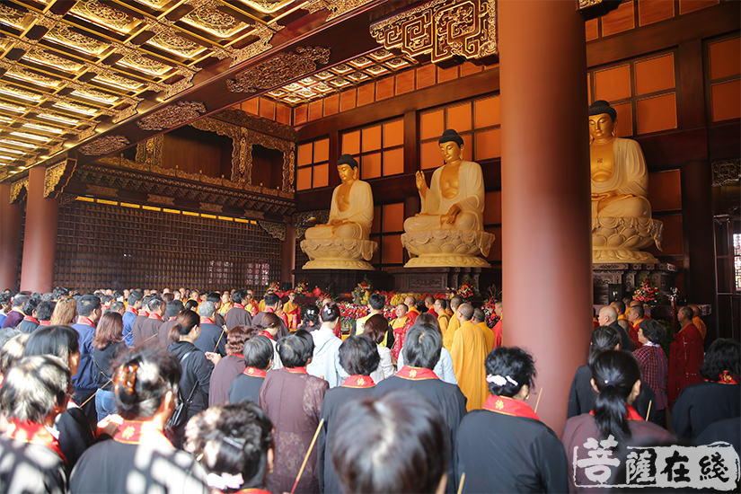 【高清图集】千佛护佑 上海隆庆寺举行灵山宝殿千佛安