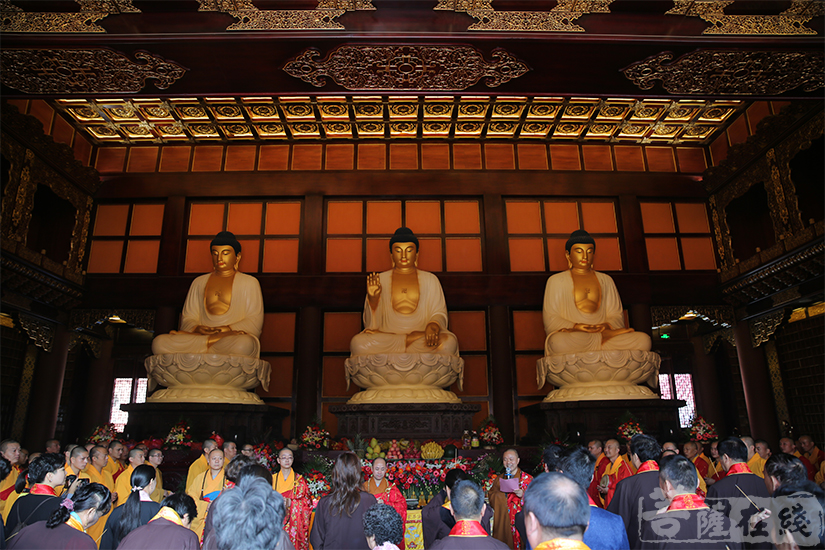 【高清图集】千佛护佑 上海隆庆寺举行灵山宝殿千佛安座祈福法会