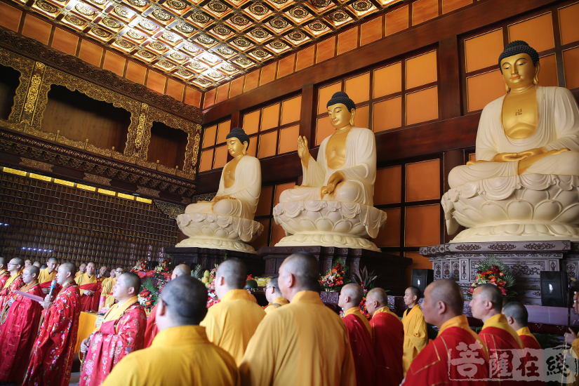 【高清圖集】千佛護佑 上海隆慶寺舉行靈山寶殿千佛安座祈福法會