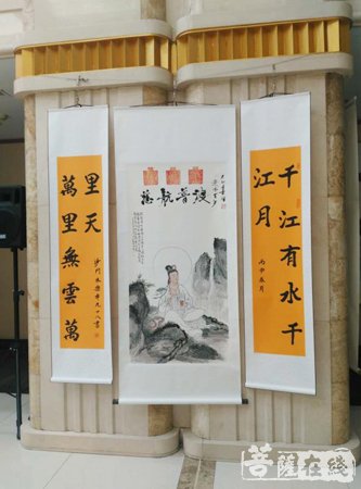 佛教-不忘初心 周晶禅意书画展在山东临沂开幕