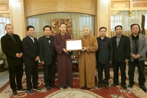 文化-菏泽市赵州古佛文化研究会参礼赵州祖庭柏林寺