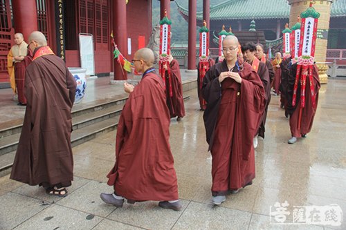 佛教-诸佛欢喜降吉祥 大金山禅寺恭迎观世音菩萨出家日