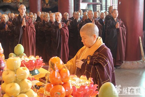 佛教-诸佛欢喜降吉祥 大金山禅寺恭迎观世音菩萨出家日