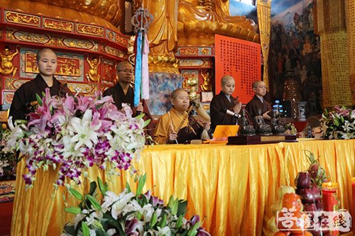 佛教-诸佛欢喜降吉祥 大金山禅寺恭迎观世音菩萨出家日