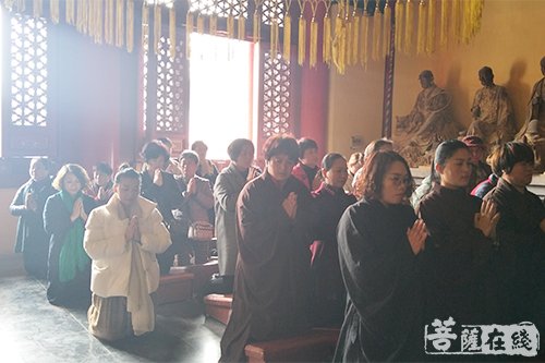 观世音菩萨圣号-山东安山寺举行观音菩萨出家日纪念法会 妙明法师主法