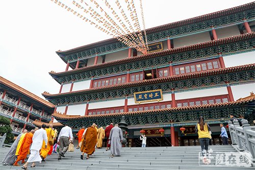 佛教-文明互鉴 斯里兰卡佛教三大教派代表团参访珠海普陀寺
