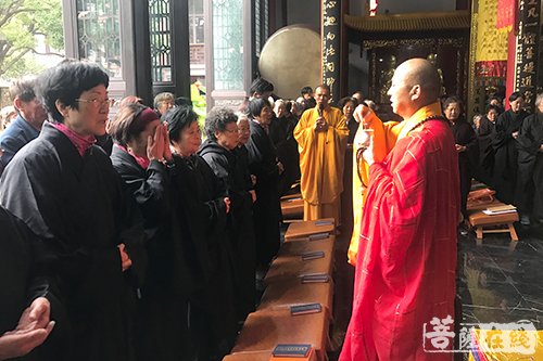 佛教-上海洪福寺举行药师法会 圣怀法师主法