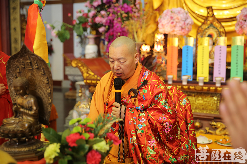 【高清圖集】上海七寶教寺水陸法會之上堂大齋 慧平大和尚為眾說法