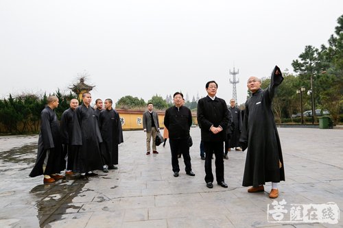 法华寺-浙江省政协副主席孙文友一行赴法华寺调研指导