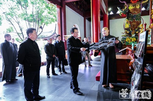 法华寺-浙江省政协副主席孙文友一行赴法华寺调研指导