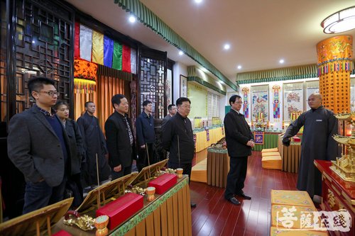 法华寺-浙江省政协副主席孙文友一行赴法华寺调研指导