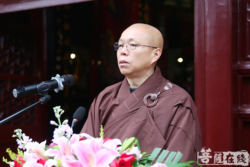 心澄法师致辞,从道风纯正,德范长昭;僧伽教育,泽