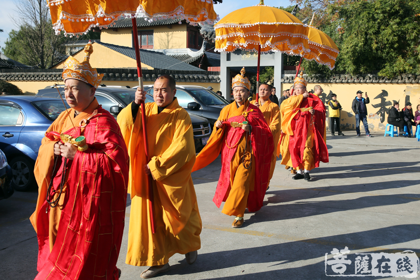 上海寧國寺方丈平熹法師,上海七寶教寺方丈慧平法師,上海大圓通寺住持