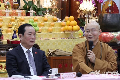 佛教-全国政协民族和宗教委员会代表团参访香港观宗寺
