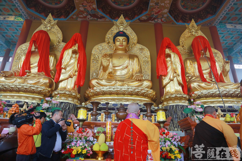 【高清圖集】古剎新貌 廣東新會大聖寺舉行大雄寶殿落成暨佛像開光法