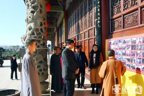 南海禅寺-驻马店市政协主席陈锋赴汝南南海禅寺进行实地调研