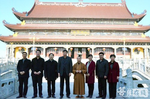 南海禅寺-驻马店市政协主席陈锋赴汝南南海禅寺进行实地调研