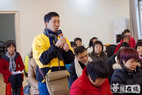 佛教-新会大圣寺组织全寺僧众和信众学习《宗教界积极参与反邪教工作倡议书》