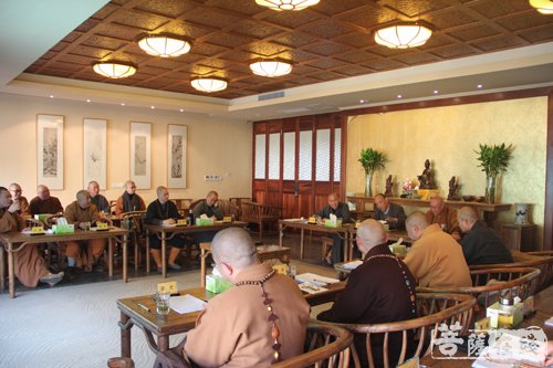 佛教-浙江省佛教协会举行七届理事会第四次会长会议 普陀山佛协道慈会长出席
