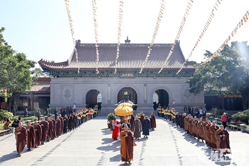 佛教-斯里兰卡金刚智长老一行参访珠海普陀寺