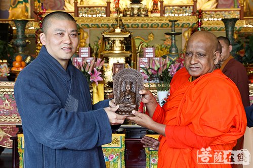 佛教-斯里兰卡金刚智长老一行参访珠海普陀寺