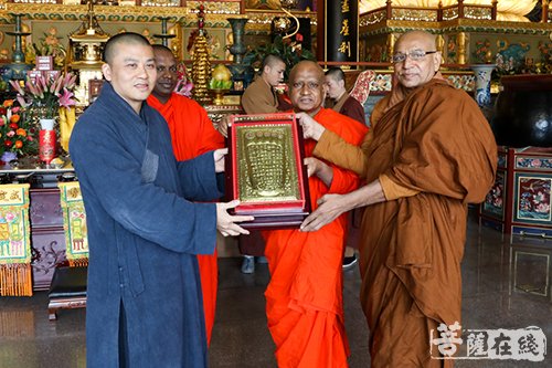 佛教-斯里兰卡金刚智长老一行参访珠海普陀寺