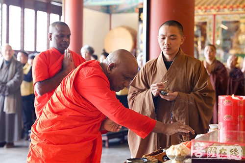 佛教-斯里兰卡金刚智长老一行参访珠海普陀寺