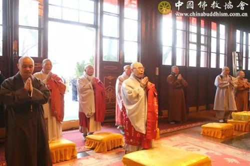 佛教-韩国天台宗总务院长春光长老一行赴中国佛教协会访问
