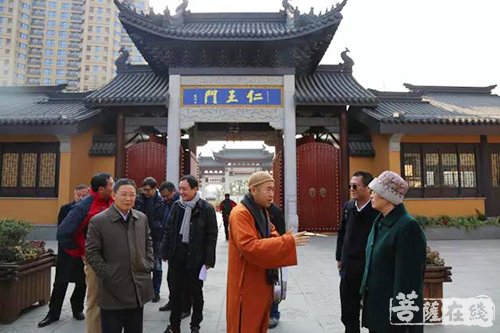 宁国-上海市政协民族和宗教委员会主任一行赴宁国禅寺参访交流