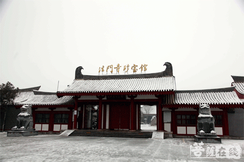 法门寺-雪挂数琼枝 陕西法门寺喜迎新年第一场瑞雪