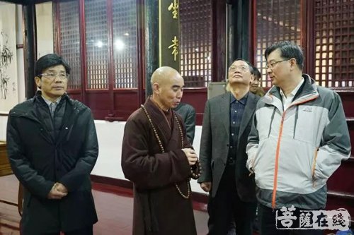 佛教-宁波市委统战部领导一行赴天童禅寺考察佛教文化建设