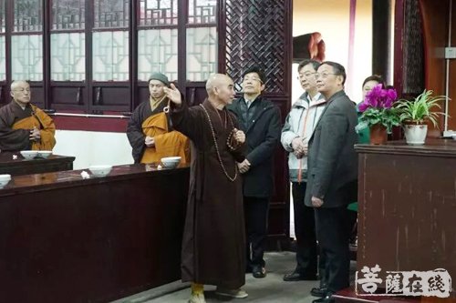 佛教-宁波市委统战部领导一行赴天童禅寺考察佛教文化建设