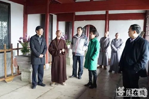 佛教-宁波市委统战部领导一行赴天童禅寺考察佛教文化建设
