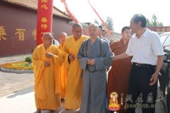 净慧长老参加白雀庵千手千眼观音殿奠基仪式
