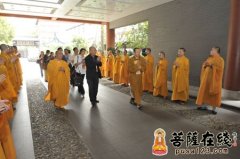 新加坡佛教居士林李木源林长一行莅临玉佛寺参观访问